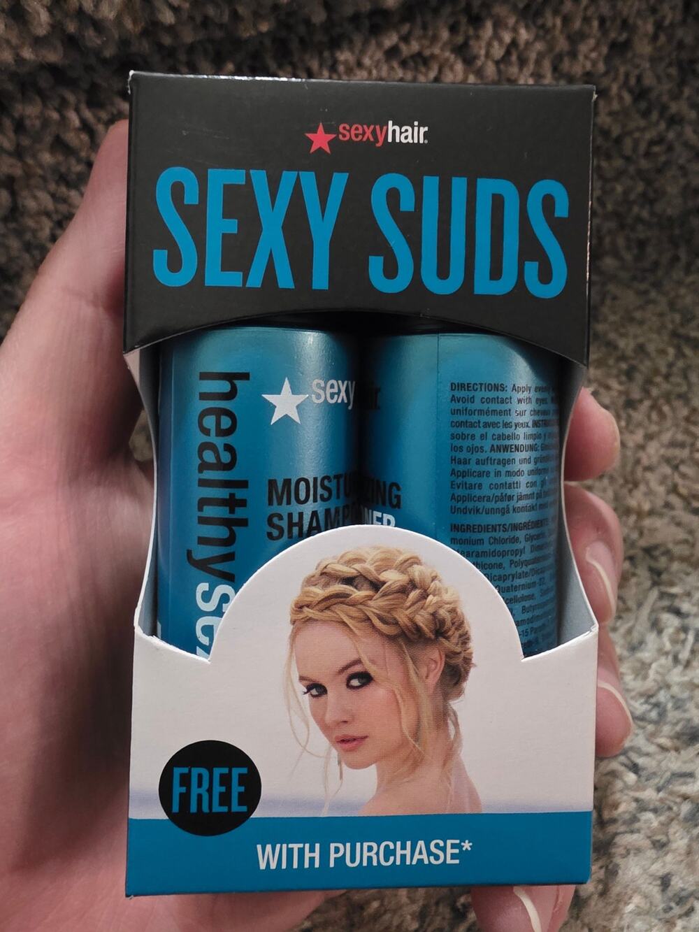 Sexy Hair Healthy "Sexy Suds" Moisturizing Shampoo & Conditioner Duo Travel Set